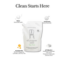 All Purpose Cleaner Refill Pouch and Glass Bottle Set