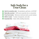 Laundry Detergent Refill Pouch and Glass Bottle Set