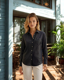 Good Boyfriend Shirt with Heart Pocket Black