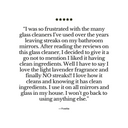 Glass Cleaner Refill Pouch and Glass Bottle Set