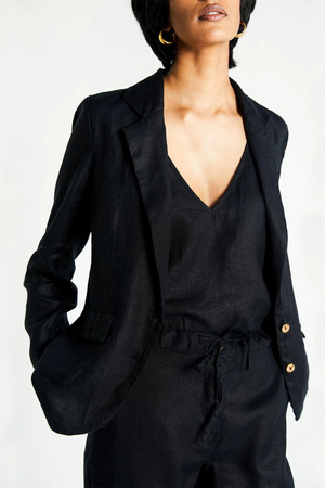 Hemp Three Piece Set in Black