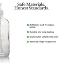 Bathroom Cleaner Empty Glass Bottle, 16oz