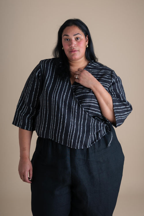 Artemis Top in Radio Stripe