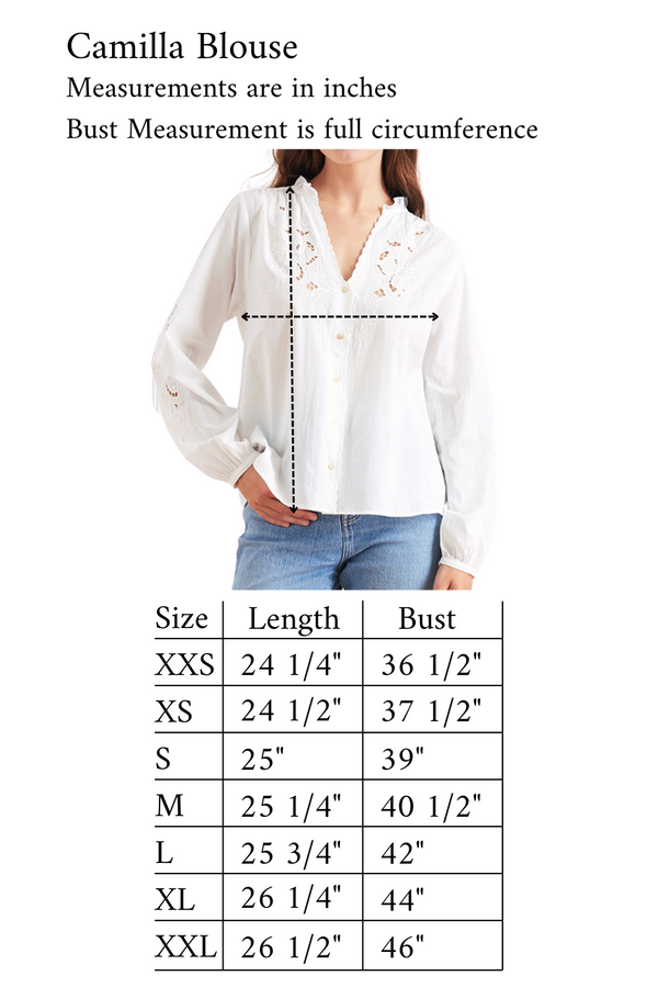Camilla Blouse in Off White