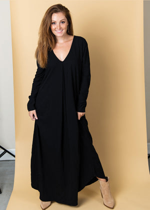 Be Clever Duo Dress - Black