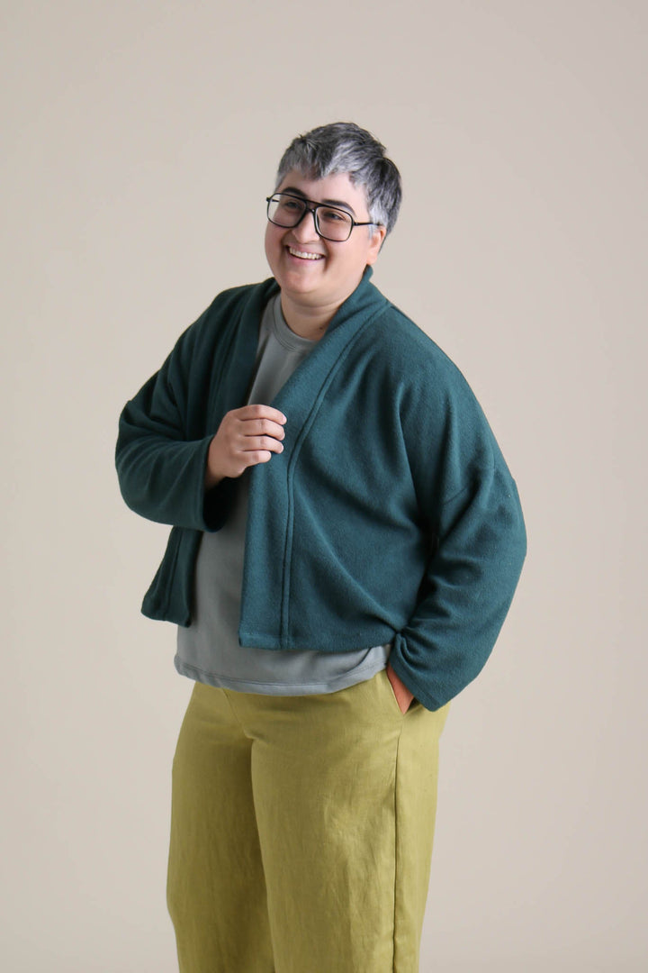 Drifter Cardigan in Marine