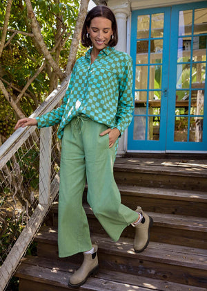 Shore Pant - Watercress Twill