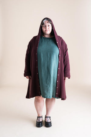 Atlas Cardigan in Wine