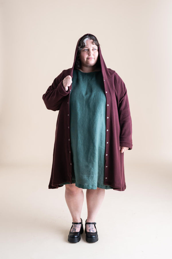 Atlas Cardigan in Wine