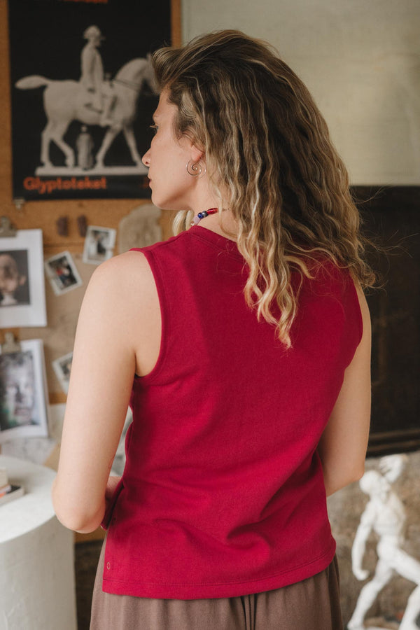Cleo Tank in Madder