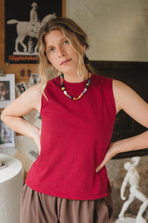 Cleo Tank in Madder