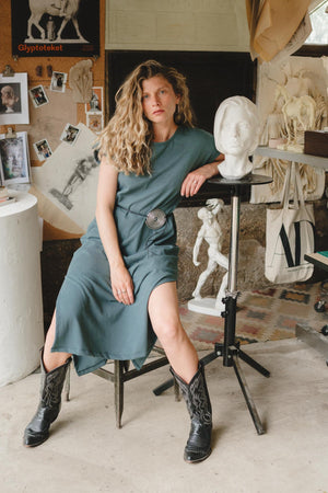 Cairo Dress (Updated) in Aegean