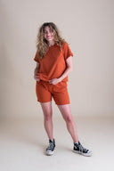 Liza Tee in Persimmon