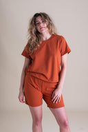 Liza Tee in Persimmon