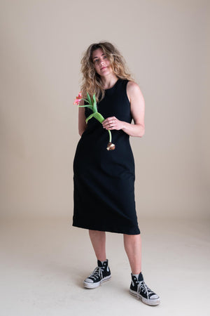 Serena Dress in Licorice