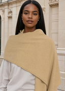 Bedford Recycled Cashmere Wrap Scarf - Camel