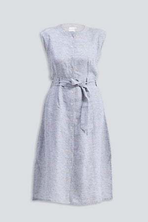 Back Cut Out Linen Dress