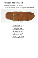 Phoenix Braided Belt in Caramel