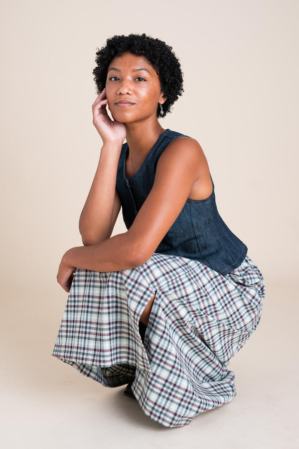Esme Skirt (Updated) in Grove