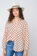 Good Boyfriend Shirt - Checkerboard Mocha
