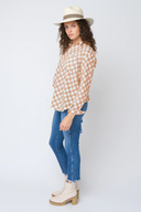 Good Boyfriend Shirt - Checkerboard Mocha