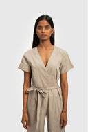 Evening Chai Jumpsuit in Ecru