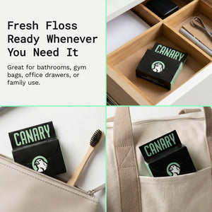 Dental Floss - Charcoal Mint - Plastic-Free and Vegan