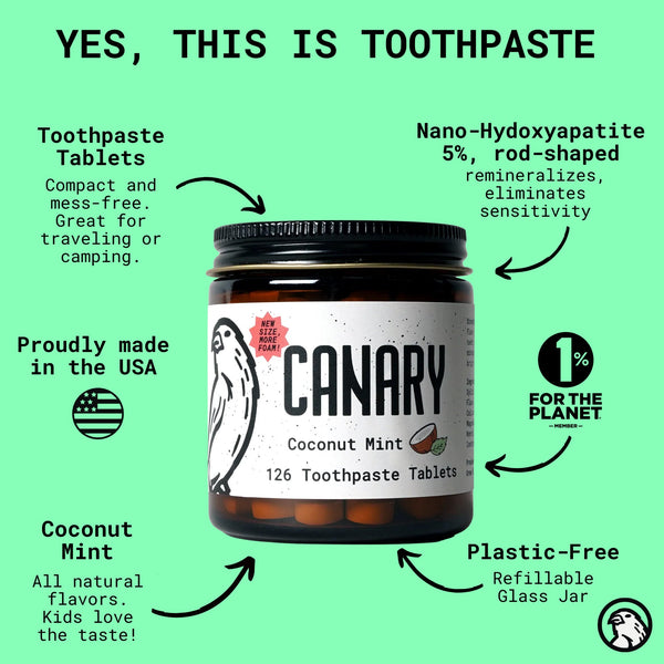 Coconut Mint Toothpaste Tablets