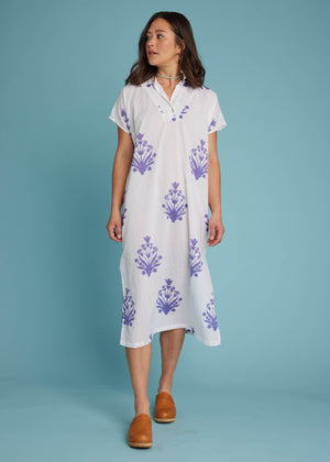 Scout Caftan - Cameo Floral Coastal Purple