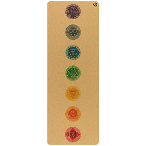 Chakras Aura Cork Yoga Mat