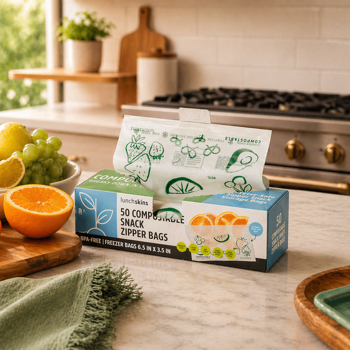 Ziptop Compostable Freezer-Safe Snack Storage Bags
