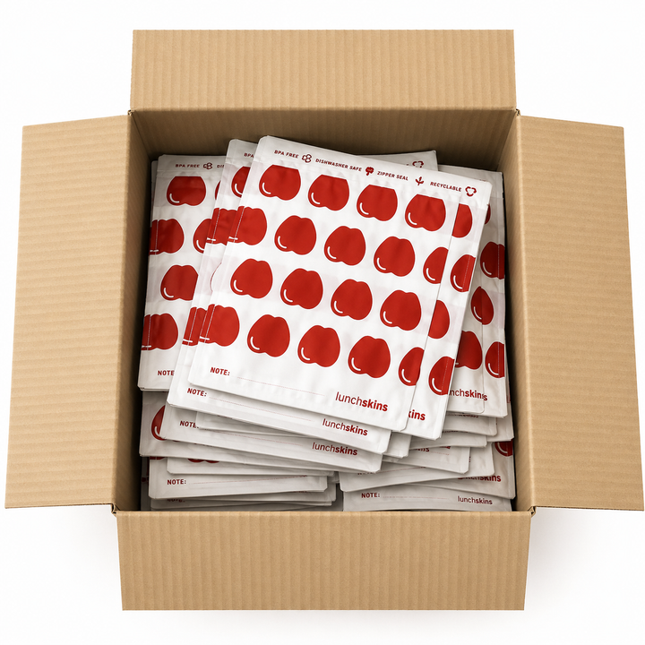 500 Self-Sealing Sandwich Bags - Apple