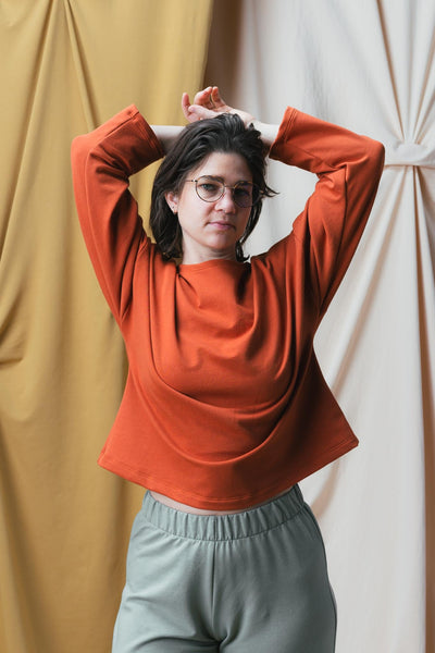 Christine Top in Persimmon