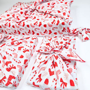 Christmas Cookies and Candy (4 Furoshiki Gift Wraps)