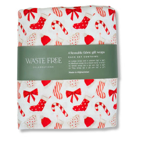 Christmas Cookies and Candy (4 Furoshiki Gift Wraps)