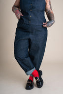 Cinema Pants in Cone Denim