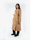 The Dearborn Long Wool Trench Coat - Camel
