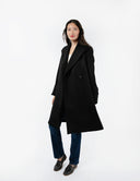 The Southport Wool Coat - Black