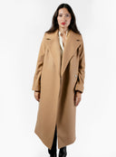 The Dearborn Long Wool Trench Coat - Camel