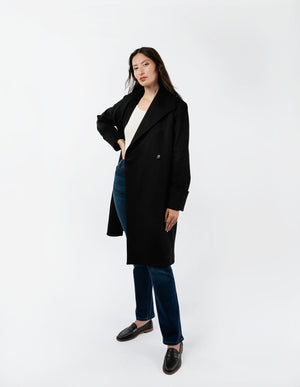 The Southport Wool Coat - Black