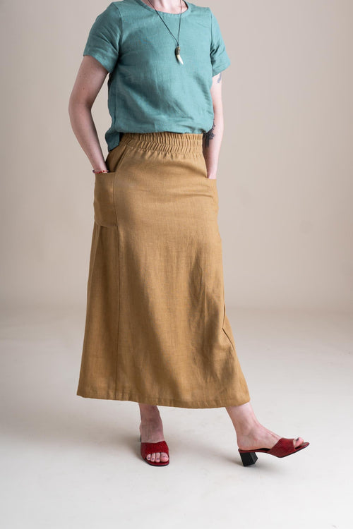 Cypress Skirt in Wheat