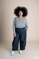 Crescent Moon Pants (Updated) in Cone Denim