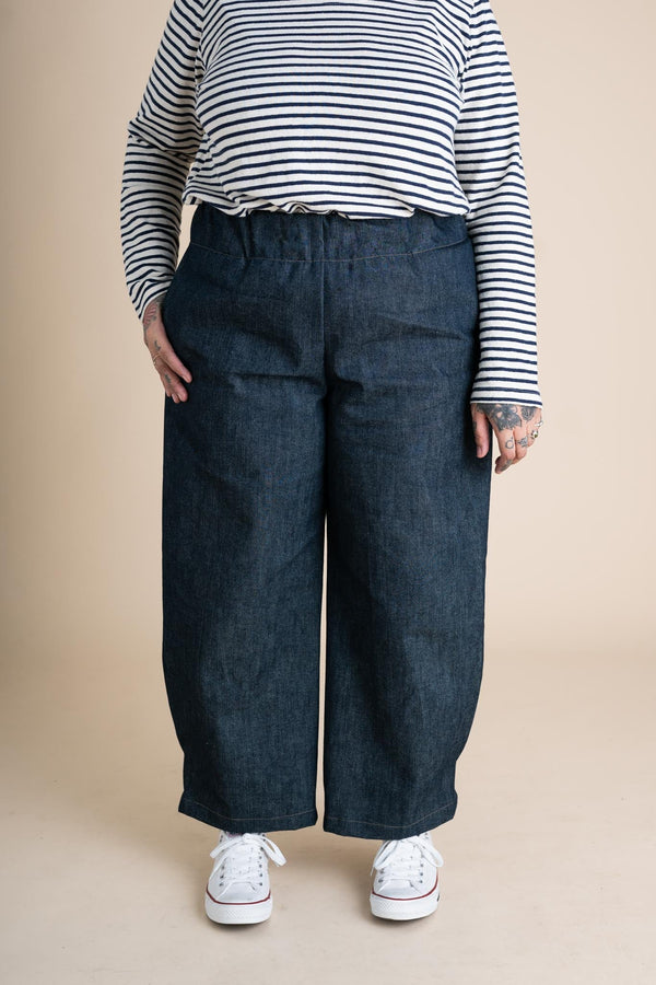 Crescent Moon Pants (Updated) in Cone Denim