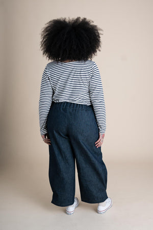 Crescent Moon Pants (Updated) in Cone Denim