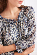 Esme Dress in Sapphire Vines