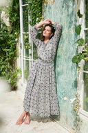 Esme Dress in Sapphire Vines