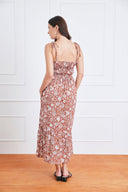 Emilia Midi Dress in Garden Roots