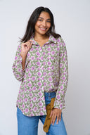 Good Boyfriend Shirt - Darlington Floral Lavender