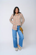 Good Boyfriend Shirt - Darlington Floral Papaya