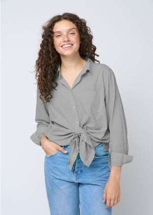 Good Boyfriend Shirt - Dove Grey
